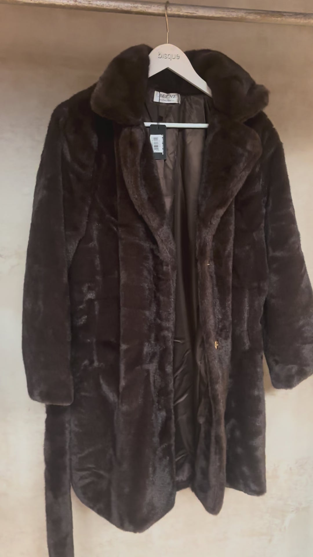 Faux Fur : Margot : Mink Coat | Brown