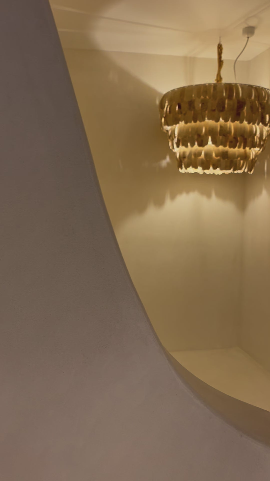 Adi : Coconut Shell "U" Pendant Light.