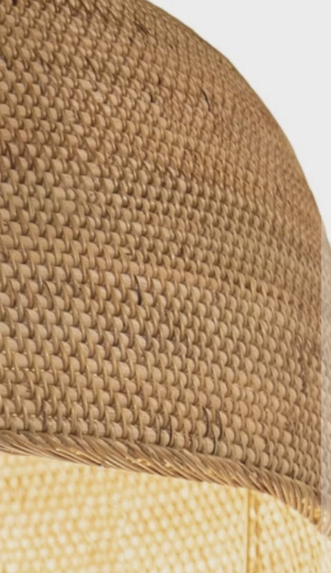 Josefa : Lombok Weave Rattan Pendant Light.