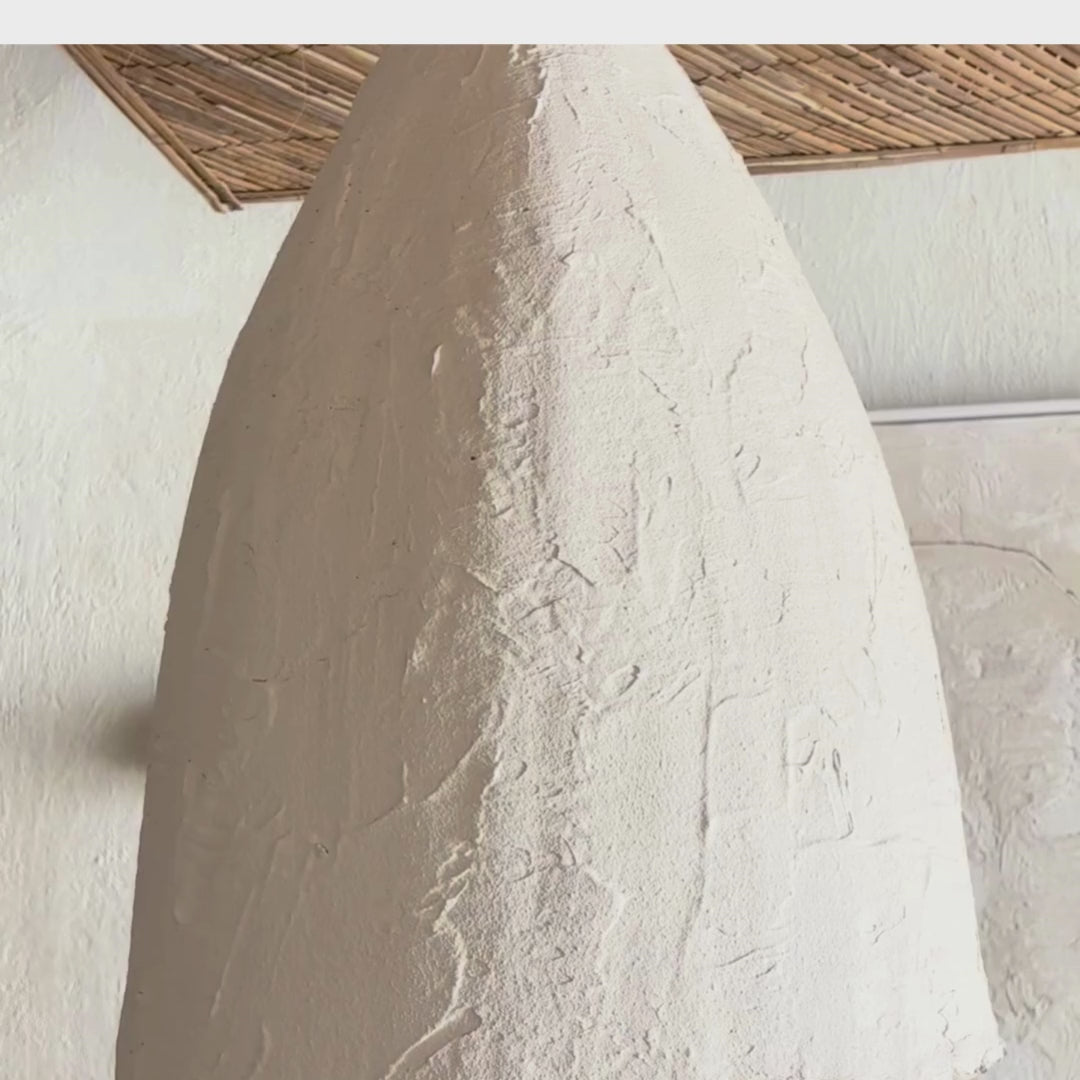 'Chege' Clay Tall Dome Pendant Light, Small