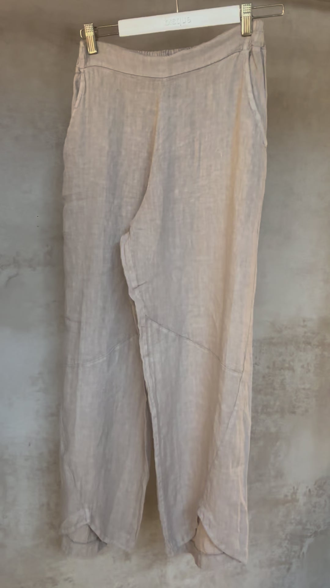 Aster: Italian Linen Pants, S/M: Ecru