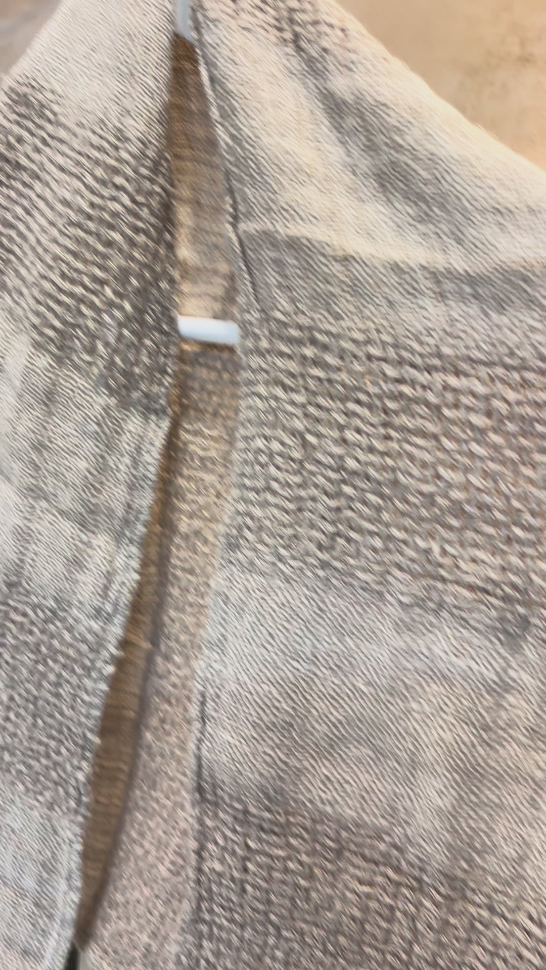 Italian Linen : Kelly: Linen Scarf 50x180cm | Natural & White