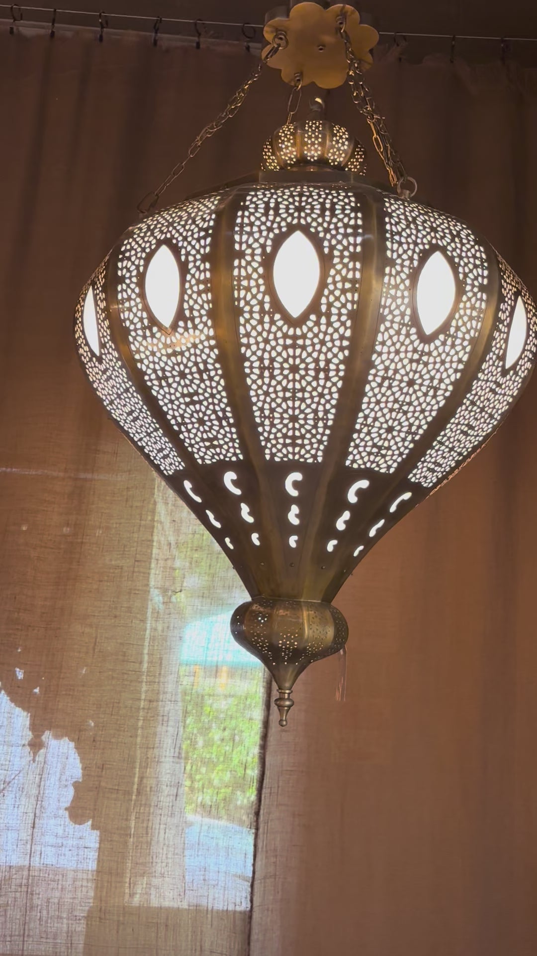 Atlas : Brass Pendant