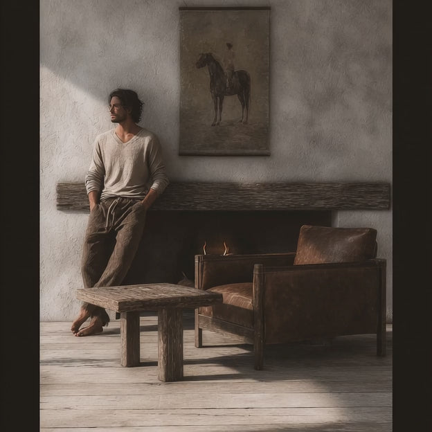 Occasional chair: Salerno leather chair, Whiskey