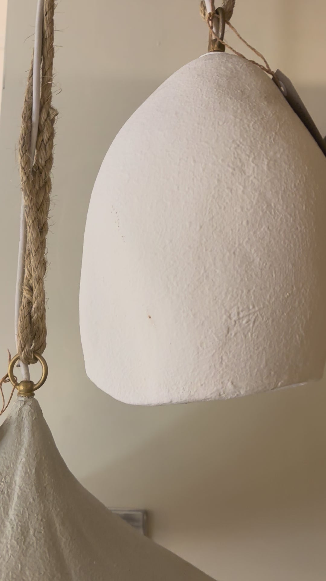 Chiara : Resin dome pendant 30cm