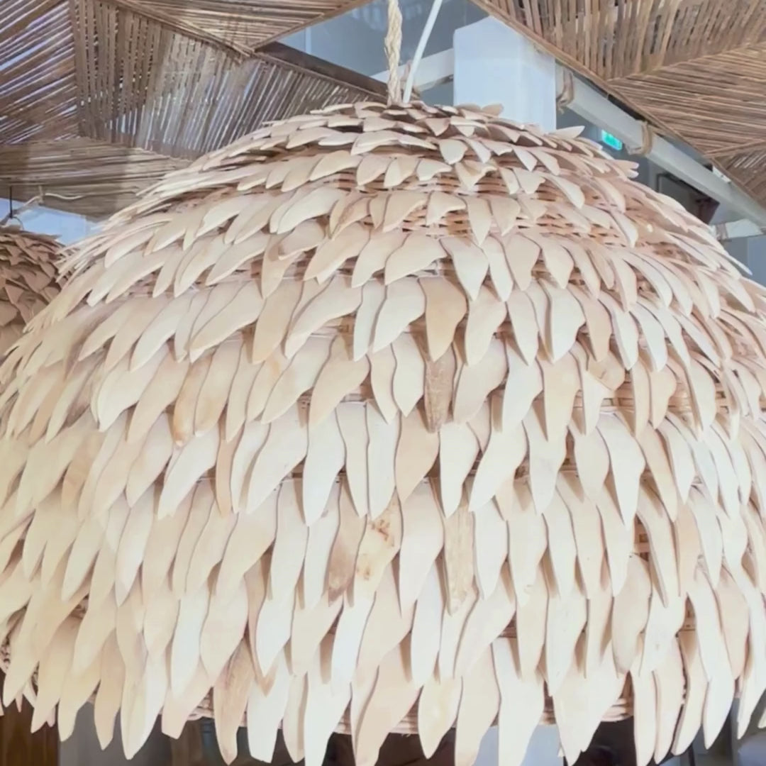 Sade : Coconut Dome Pendant Light