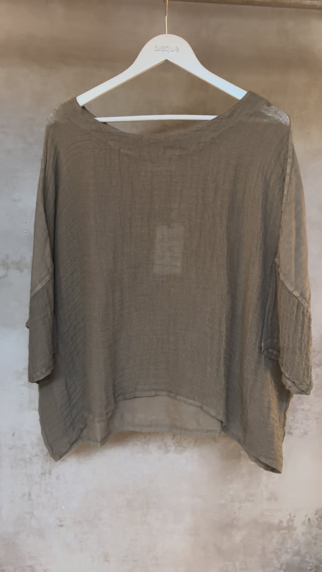 Italian Linen : Anastasia: Top, One Size
