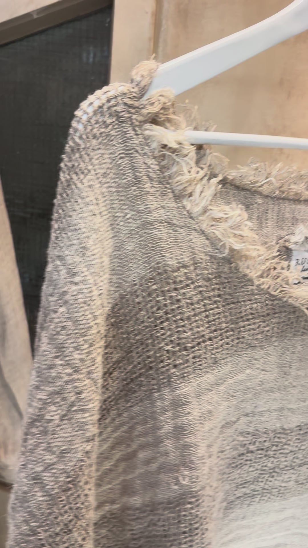 Italian Linen : Saritur :  Loose Top, One Size | Natural & Off White