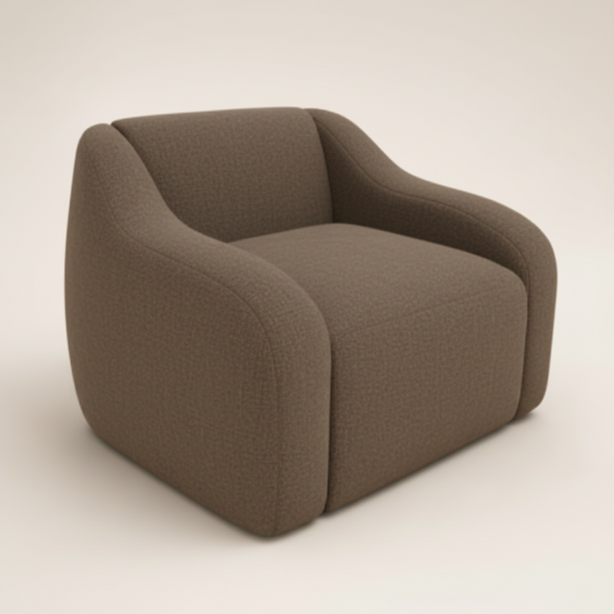 Occasional Chair : Roma : Porto : Upholstered Low Wide Modular Shaped 90cm deep x 100cm wide | Porto Upholstery