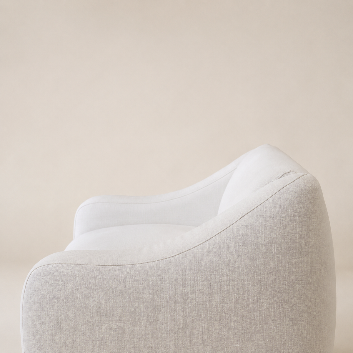 Occasional Chair : Roma : Wide Low Profile | Off-White