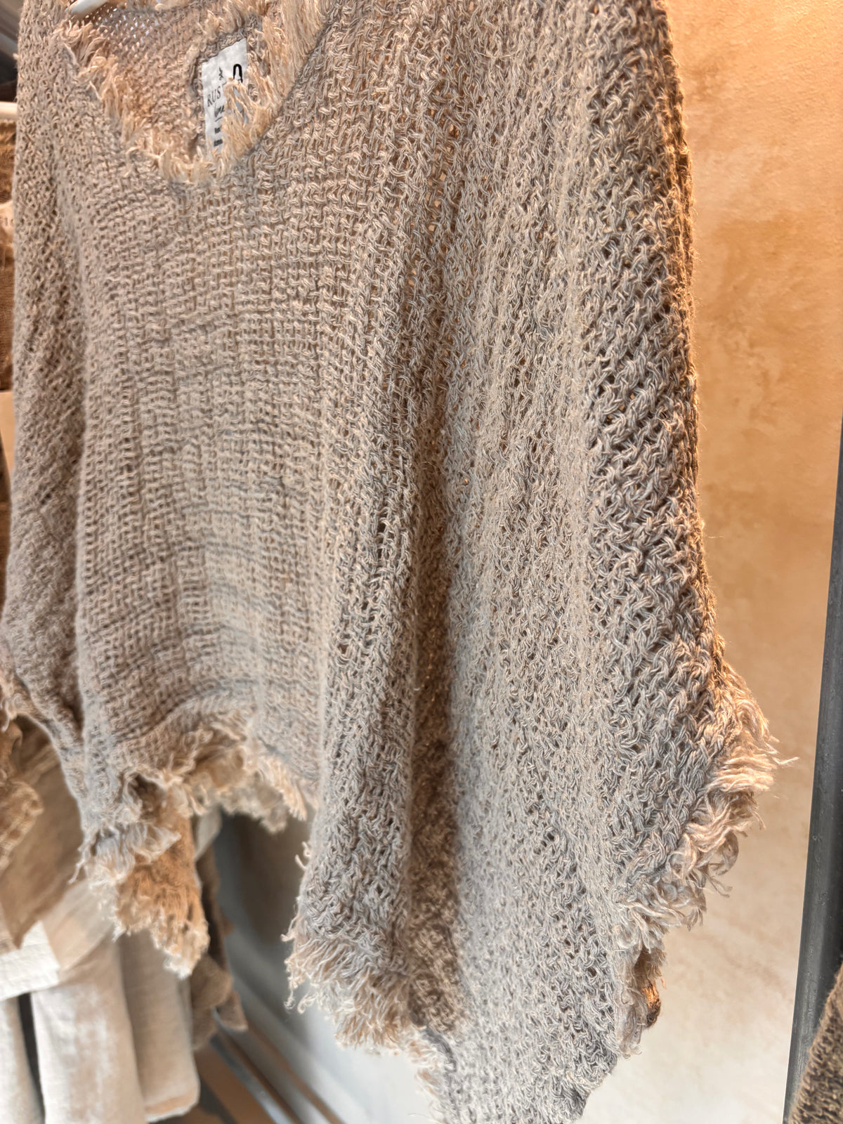 Italian Linen : Saritan : Loose Top, One Size | Natural
