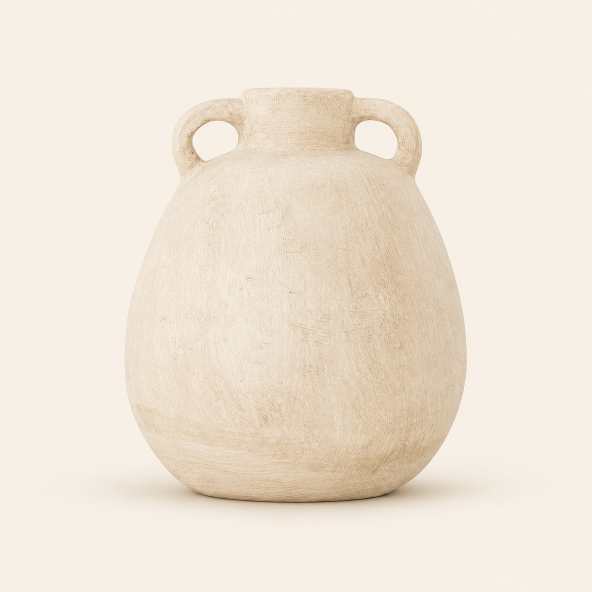 Tapole : Large Terracotta Double Handle Pot | Ecru