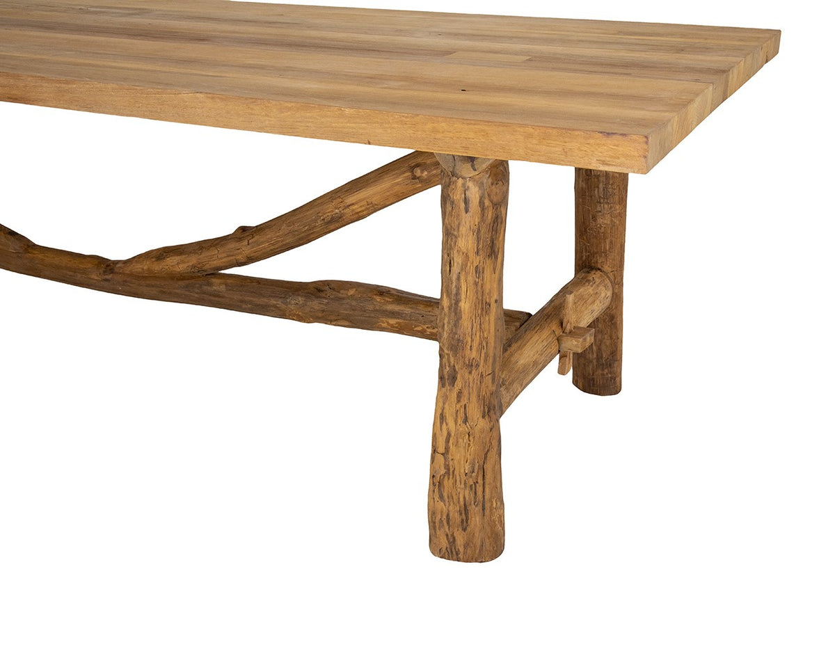 Anyango :  Wooden Log Table, Natural.