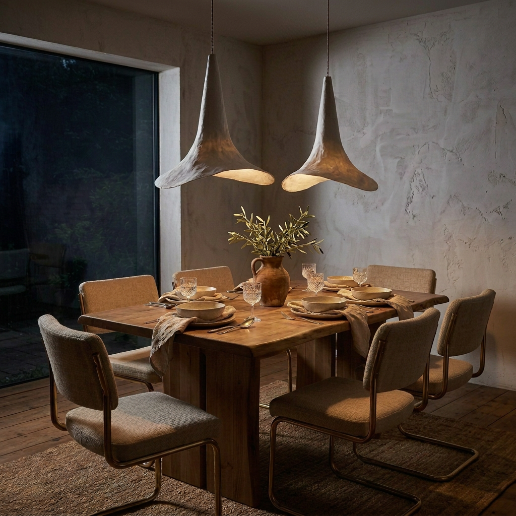 Pendant Light : Tomaso : Tall Cone Fiberglass Pendant Light 60cm Diamx70cm H | White