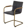 Alessia Leather Dining Chair Lead
