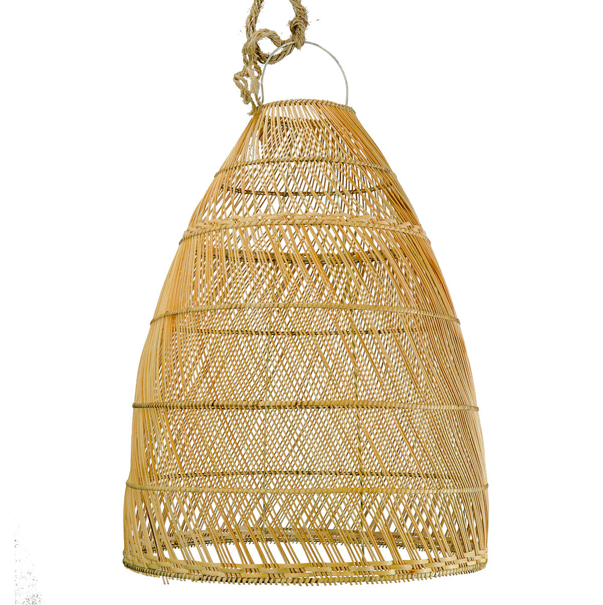 Inuir : Rattan Dome Pendant, Natural small