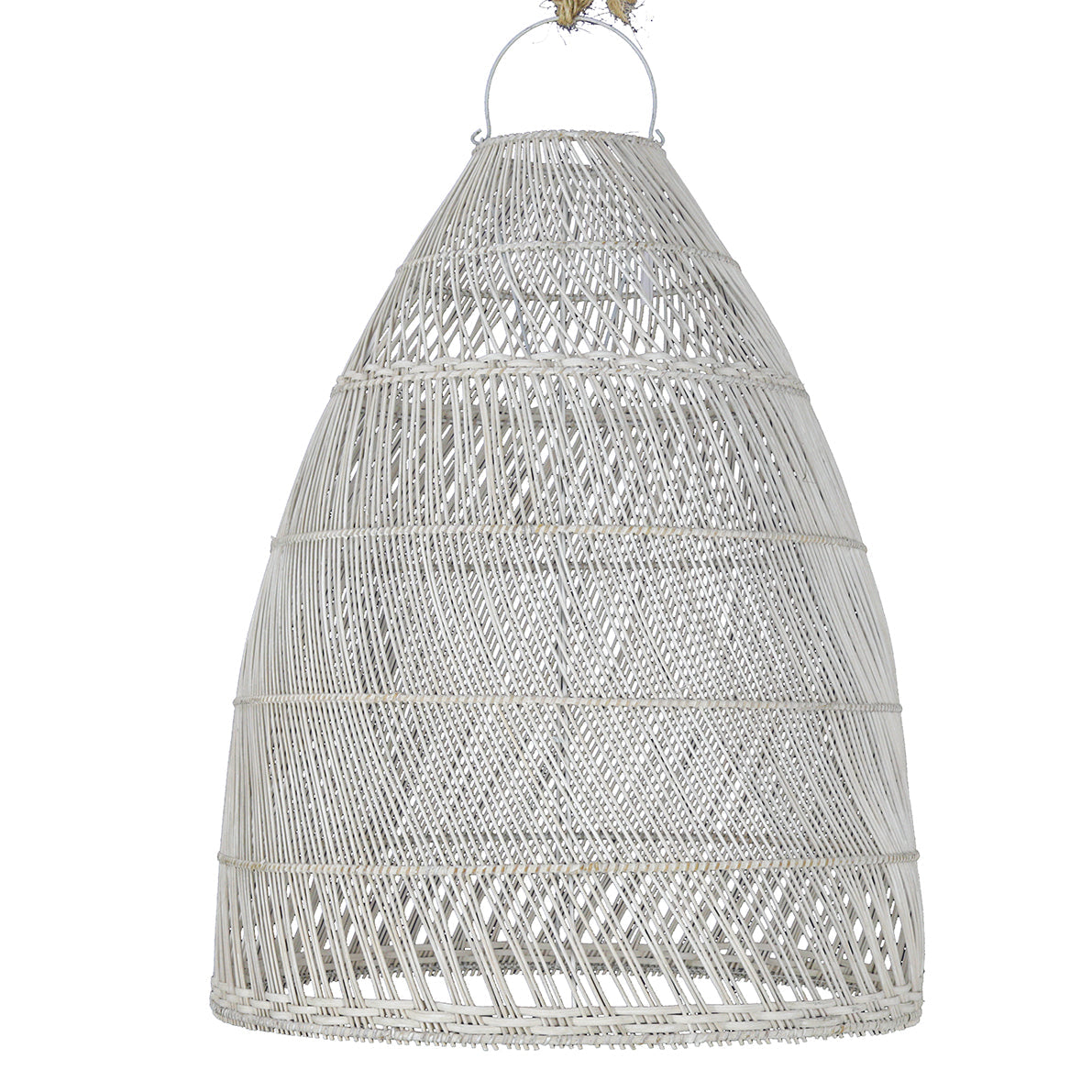 Tuci : Rattan Dome Pendant, White