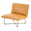 Martina Leather Low Occasional Chair Cognac