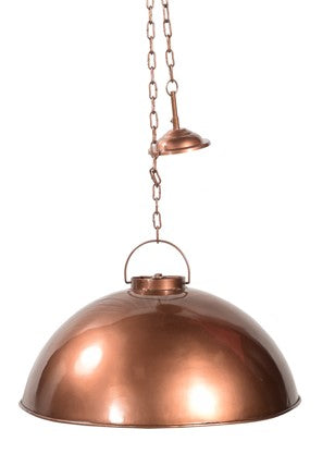 'Fanaka' Antique Dome Pendant, Rose Copper Finish