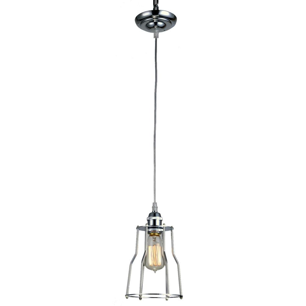 CAGE LAMP HOLDER SLVR (T64G)-Default-BisqueTraders
