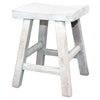 RECT CONCAVE LOW STOOL W/WASH-Default-BisqueTraders