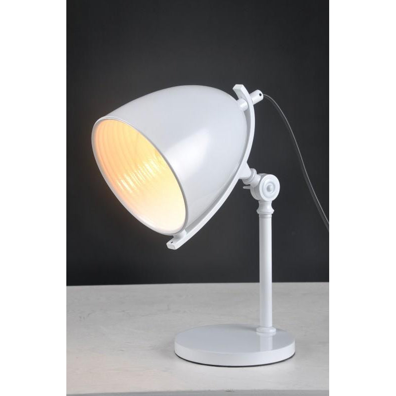WHITE BEDSIDE LAMP-Default-BisqueTraders
