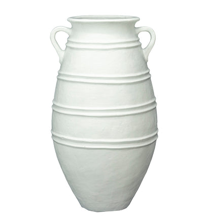 Elikya Terracotta Pot, White