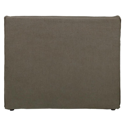 DOUBLE LINEN BEDHEAD TAUPE-Default-BisqueTraders