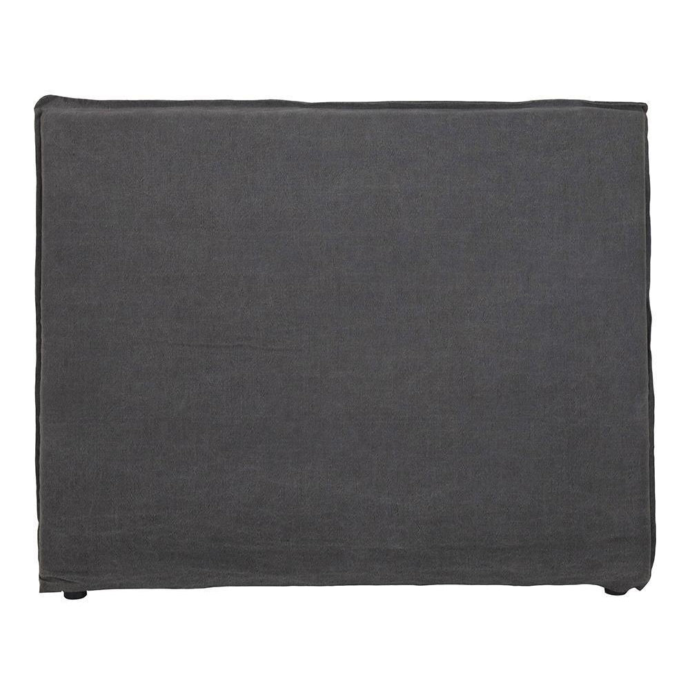 QUEEN LINEN BEDHEAD - GREY-Default-BisqueTraders