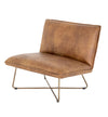Martina Leather Low Chair Antique Brown