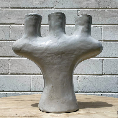 Akin Ceramic Triple Candleholder