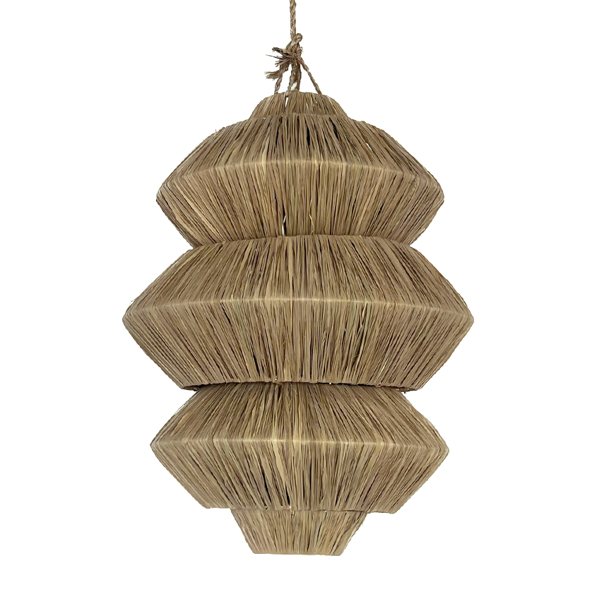 Abina : Raffia Pendant Light