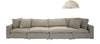 Bahati Modular Sofa 4 Piece, Taupe