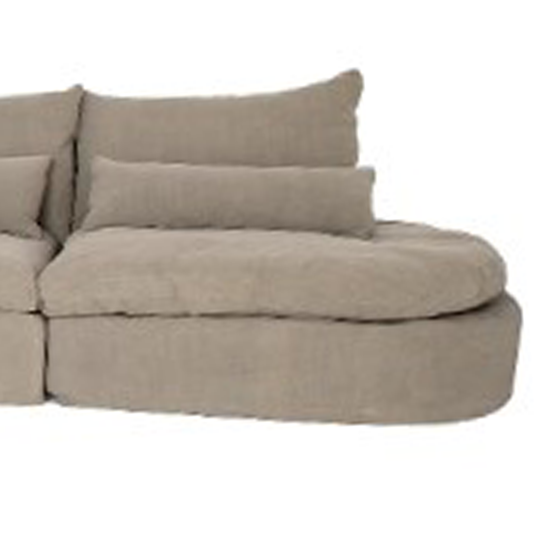 Obi Left End, Taupe