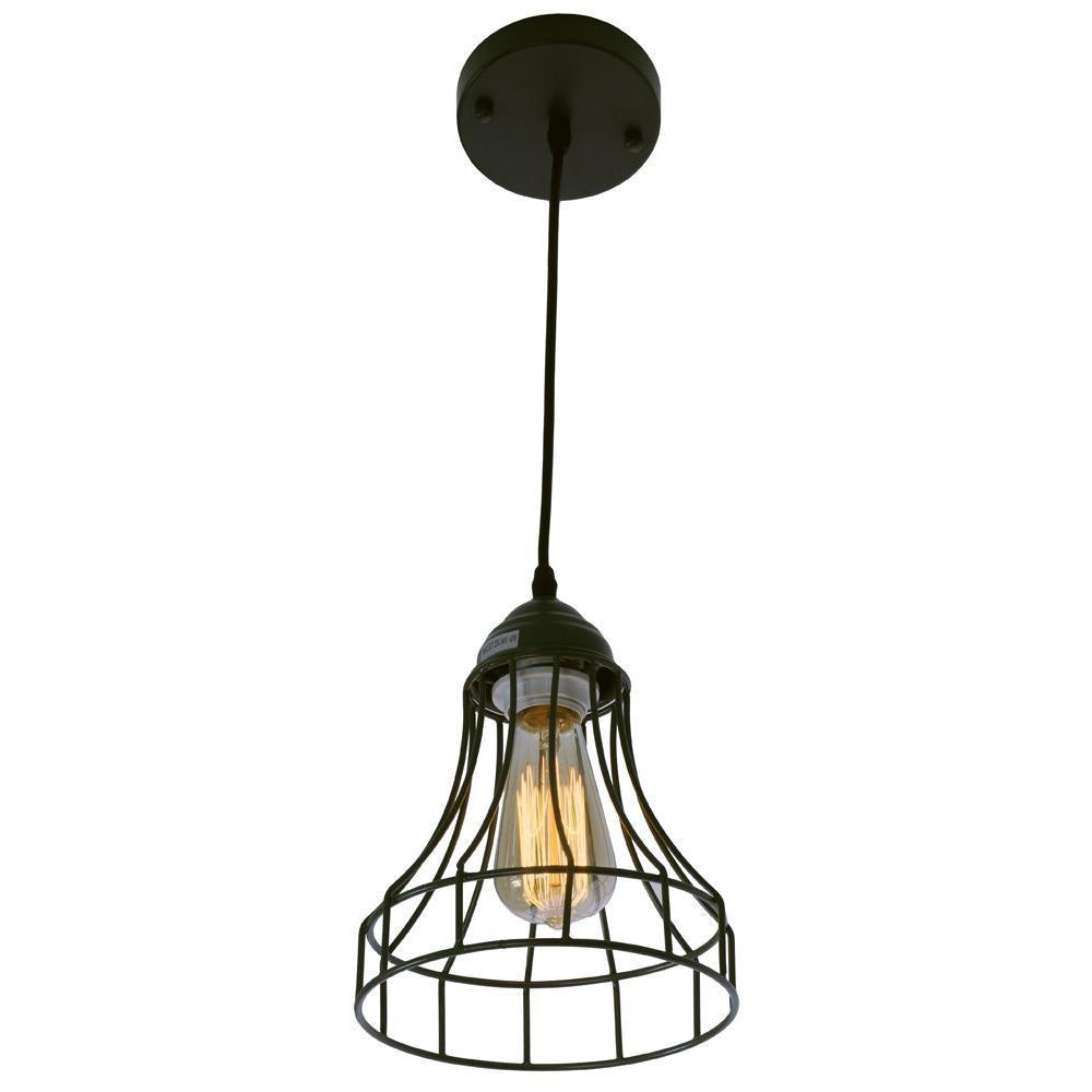 Pendant Light : Cage : Grey Wire Pendant | Grey | OUTLET