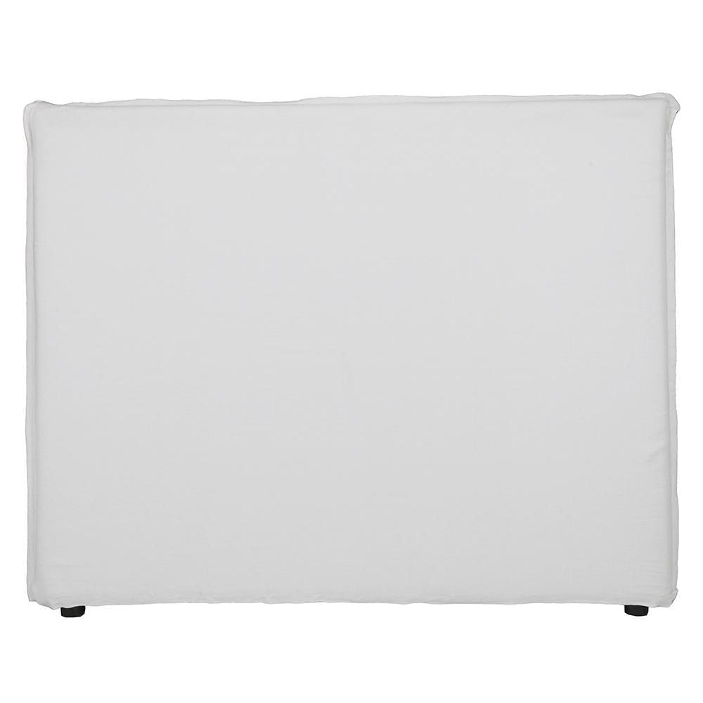 Zara : King Linen Bedhead, White