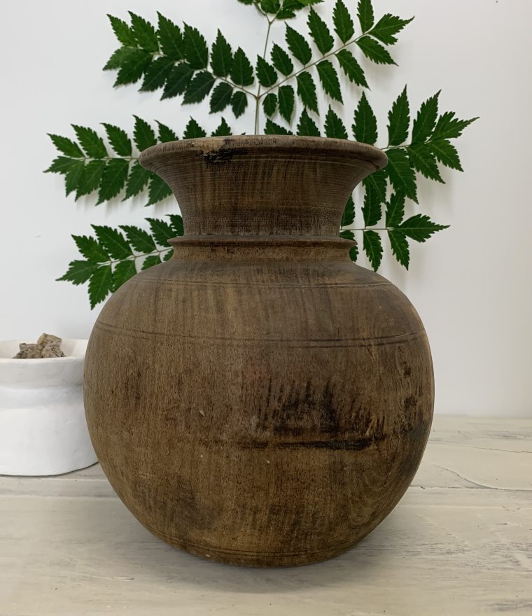 Duranji : Wooden Oil Pot
