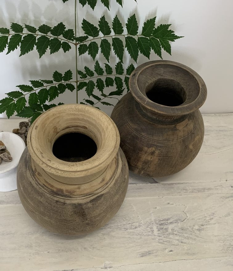 Duranji : Wooden Oil Pot