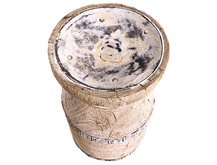 Cinti : Teak Wood Candlestand, Bleached