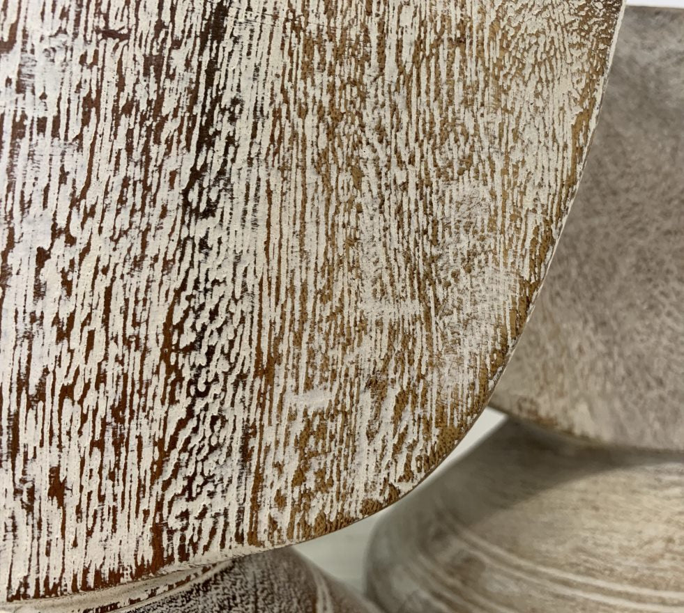 Delan : Wooden Seeder, Whitewashed