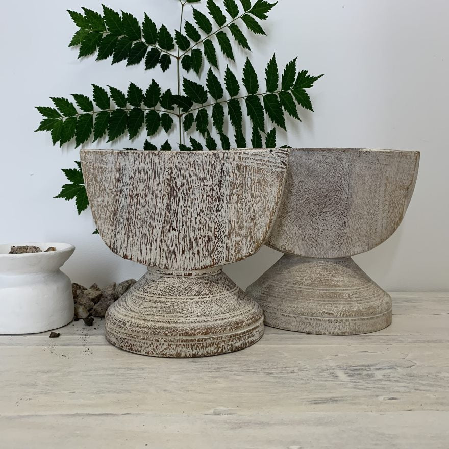 Delan : Wooden Seeder, Whitewashed