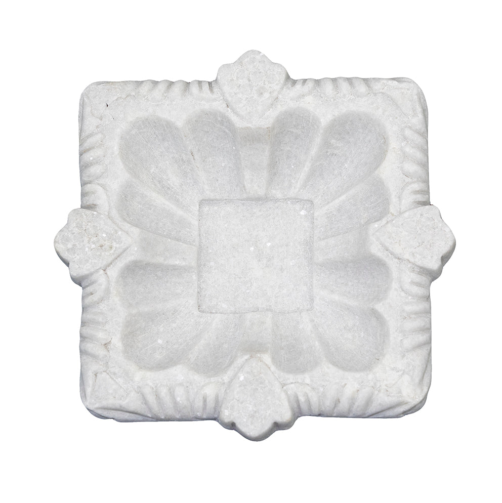 Fhazi : Marble White Square Bowl