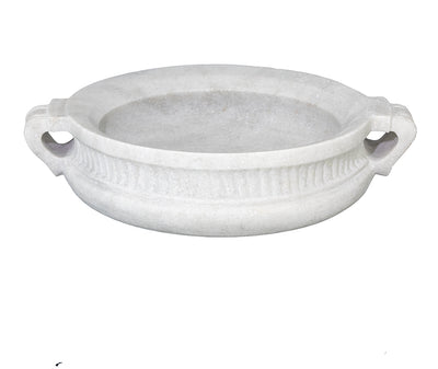 White Marble Round Urli Bowl