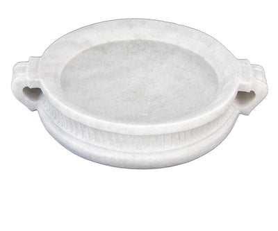 White Marble Round Urli Bowl