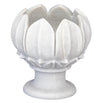 White Marble Lotus Flower Candleholder