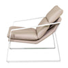 'Coral' Outdoor Single Fabric Recliner, Taupe