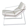 'Coral' Outdoor Single Fabric Recliner, White