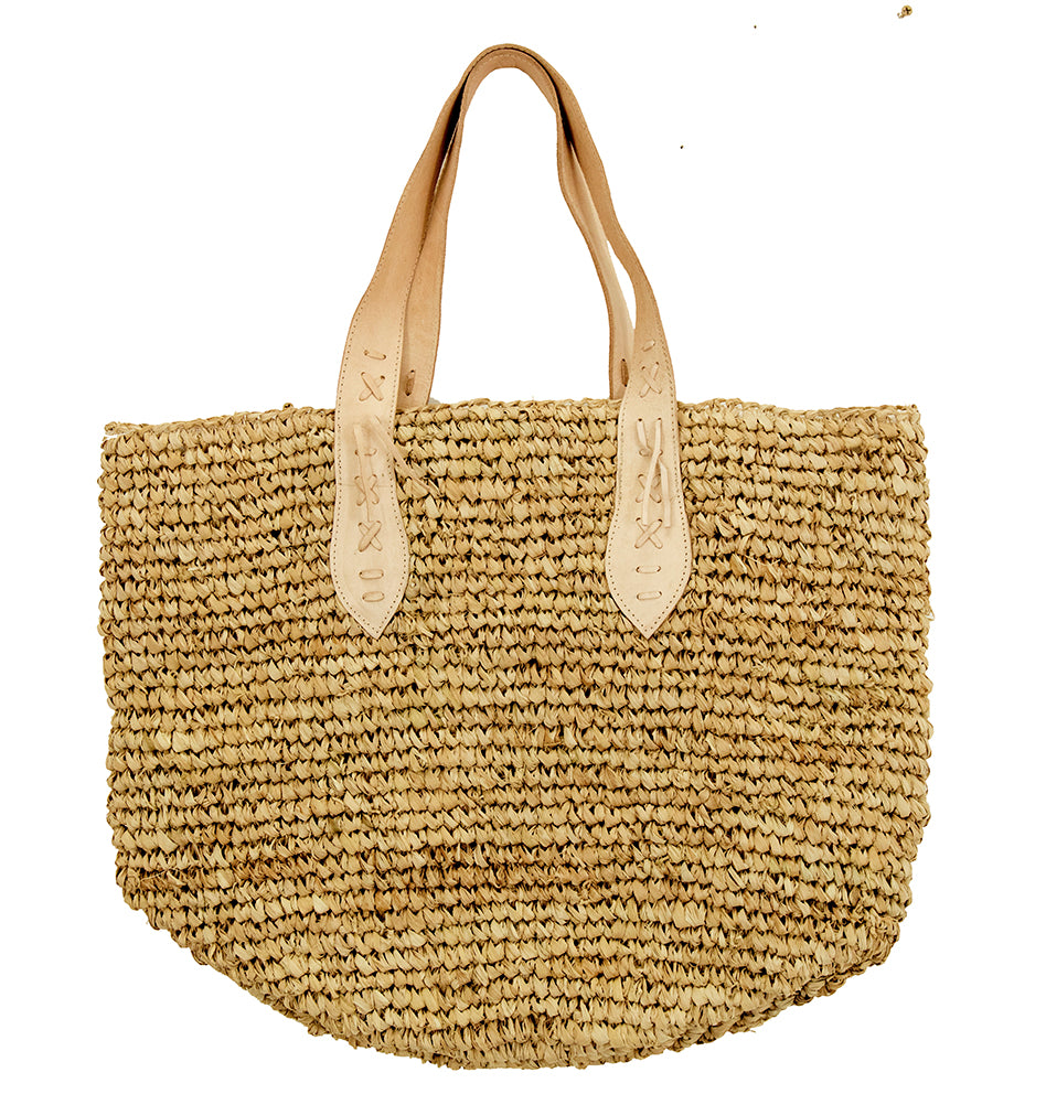Rafia Bags Thin strap 45cm x 42cm h / Nude
