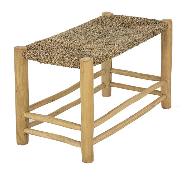 'Taman' Short Seagrass Bench, Natural BisqueTraders
