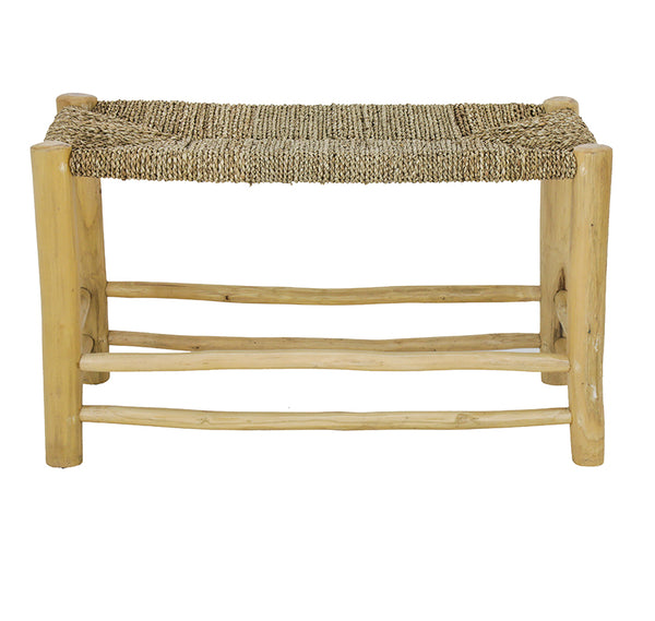 'Taman' Short Seagrass Bench, Natural BisqueTraders